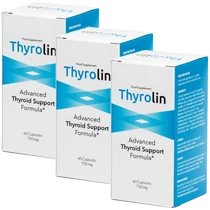 Pack estándar de Thyrolin, con tres botellas