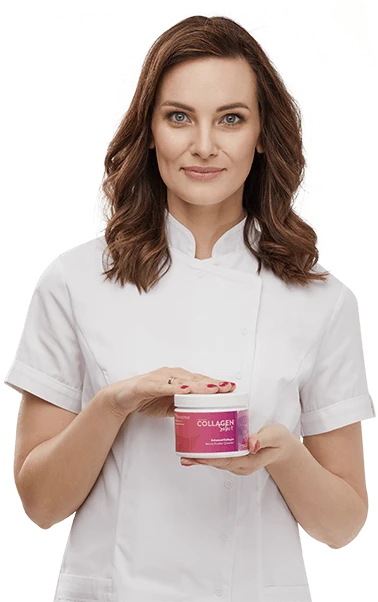 Mujer demostrando Collagen Select
